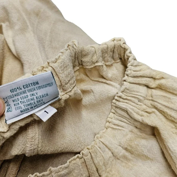 Oh  My Gauze Womens Pull On Cotton Pants Size 1 US Small/Medium Tie Dye Flowy - Picture 7 of 9